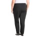  Ladies' Pull-On Pant with Drawstring, Black, 2X