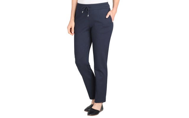  Ladies' Pull-On Pant with Drawstring, Blue, 2X