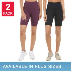 Danskin Ladies' Bike Short, 2-pack