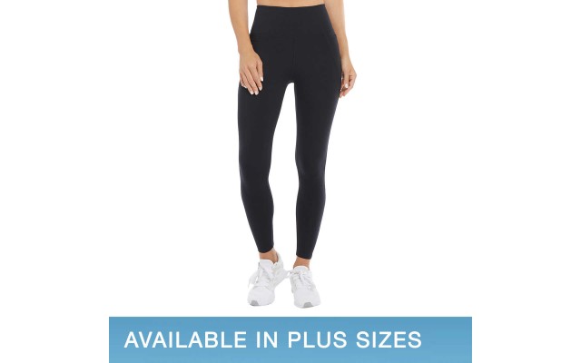  Ladies' Lightweight 7/8 Legging, Black, 2X