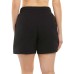  Ladies' Soft Active Short, 2-pack, Black, Large