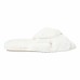  Ladies' Crossband Slipper, White, Large