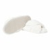  Ladies' Crossband Slipper, White, Large