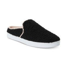 Dearfoams Micro Curly Pile Clog Slippers Black