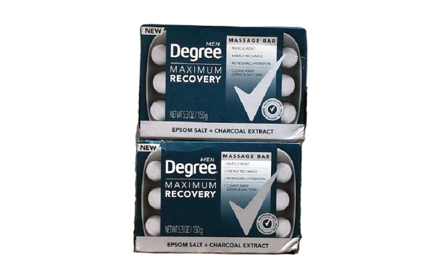 2 Pack-  Maximum Recovery Massage Bar Epsom Salt+ Charcoal Extract