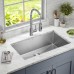  32” Undermount 16 Gauge Kitchen Sink with 18” Kitchen Faucet