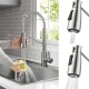 Delta Pull-Down High Arc Single Handle Kitchen Faucet in Spot Free Stainless Steel