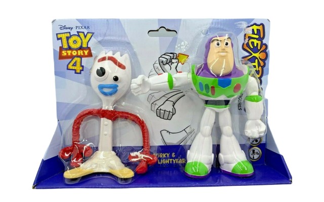  Toy Story 4 Flextreme Bendable Figure Forky & Buzz Lightyear New
