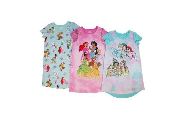  Princess Kids' 3-pack Nightgown, One Color, 3T