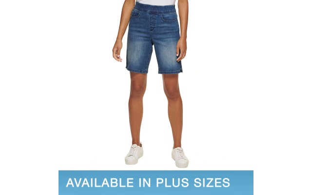DKNY Jean Ladies' Bermuda Short, Blue, 2X