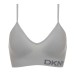  Ladies' Seamless Bralette, 2-Pack, Black, Small