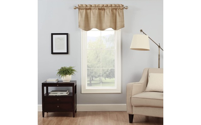  Canova Blackout Window Valance 42 x 21, Gold, 21