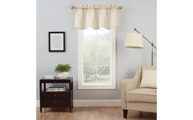  Canova Blackout Window Valance 42 x 21, Natural, 21