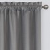  Canova Blackout Window Valance 42 x 21, Charcoal, 21