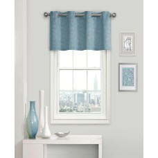 Eclipse Kingston Embossed Valance Spa Grommet Top Curtains 52×18