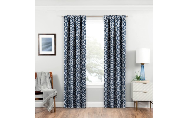  Room Darkening Curtains for Bedroom – Isanti 37″ x 84″ Thermal Insulated Single Panel-Rod Pocket Light Blocking Curtains for Living Room