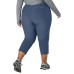  Ladies' Ankle Pant, Blue, 2X