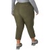  Ladies' Ankle Pant, Green, 2X
