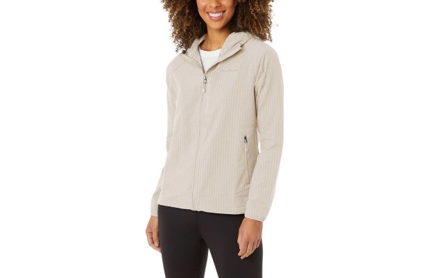  Ladies' Fleece Jacket, Tan, Large