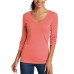  Ladies Long Sleeve Tee, 2-pack, Green, X-Small