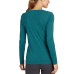  Ladies Long Sleeve Tee, 2-pack, Teal, X-Small