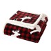  Plush Sherpa Fleece Throw, Multi