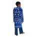  Youth 2-piece PJ Set with Robe, Reindeer, One Color, Small
