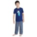  Youth 4-piece PJ Set, Great Outdoors, Blue, Large