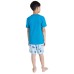  Youth 4-piece PJ Set, Great Outdoors, Blue, Large