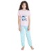  Youth 4-piece PJ Set, Adventure Awaits, Pink, Large