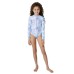  Youth Long Sleeve Swim Set, Purple, Large