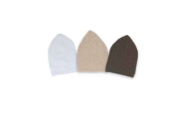 Islamic Knitted Kufi Topi Prayer Hat Crochet Cap Taqiyah Takke Skull Beanie for Muslims, Paryers and Islamic s