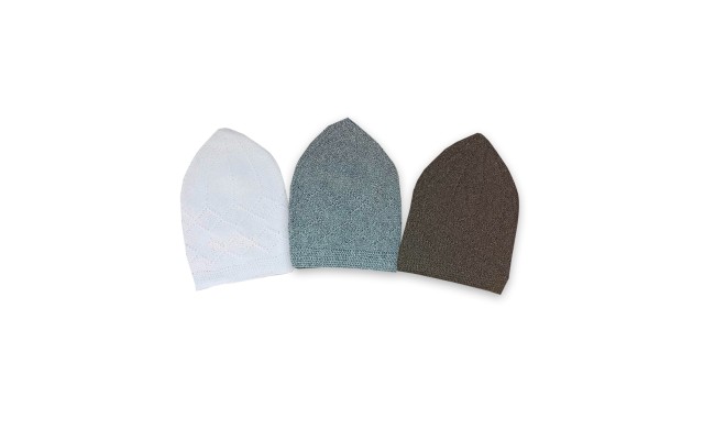  Islamic Knitted Kufi Topi Prayer Hat Crochet Cap Taqiyah Takke Skull Beanie for Muslims, Paryers and Islamic s