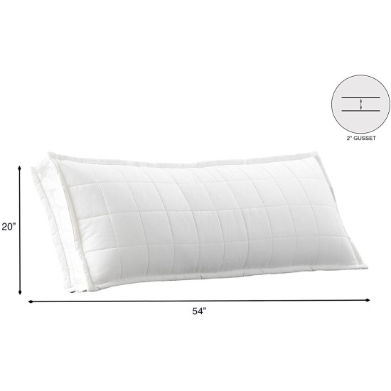  Best Plush Turtle Top Gusseted Body Pillow, One Size, White