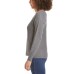  Ladies' Ribbed V-Neck Sweater, Gray, 2X