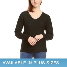 Ella Moss Ladies' Ribbed V-Neck Sweater