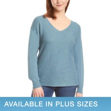 Ella Moss Ladies' Ribbed V-Neck Sweater