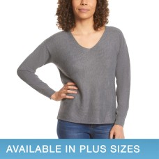 Ella Moss Ladies' Ribbed V-Neck Sweater