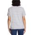 Ladies' Tee, 2-pack, Blue, Large