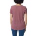  Ladies' V-Neck Lace Top, Red, 3X