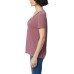  Ladies' V-Neck Lace Top, Red, 3X