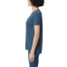  Ladies' V-Neck Lace Top, Blue, Small