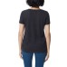  Ladies' V-Neck Lace Top, Black, 2X