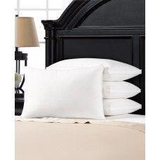 Exquisite Hotel Collection Gusseted Microfiber Gel Filled Firm Pillow, White, Standard (Pack of 4)