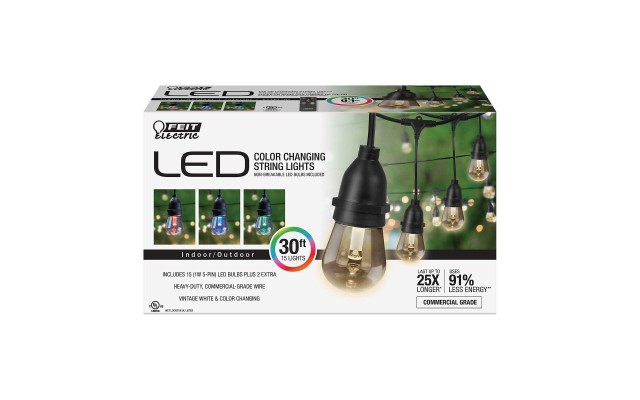 FEIT 30' LED Color Changing String Lights