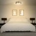 13″ Smart Round LED Ceiling Fixture (with Gray Cloth Accent)