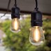  48' LED Filament String Light Set, Black