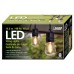  48' LED Filament String Light Set, Black