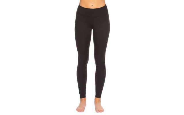  Ladies' Sueded Legging, 2-pack, Black, Medium