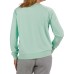  Ladies' French Terry Crewneck, Green, Large